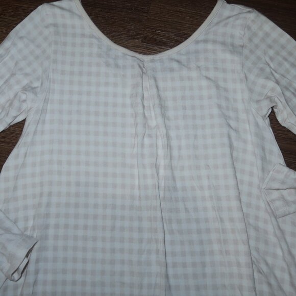 Girls Omi Jo Well Dressed Wolf Vanilla Milk Gingham House Dress Tunic 2pc Set 6 - Picture 5 of 6